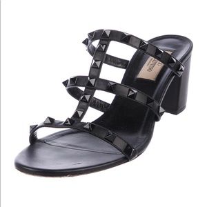 Valentino Rockstud Slide Sandals